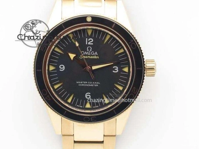 0321 Refined 2018 Seamaster Diver 300M SS YG VSF 1:1 Best Edition YG Bezel Blue Dial on Blue Rubber Strap A 7898